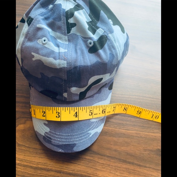 Blue Camo Cap adjustable Velcro close New NWT - Picture 3 of 6